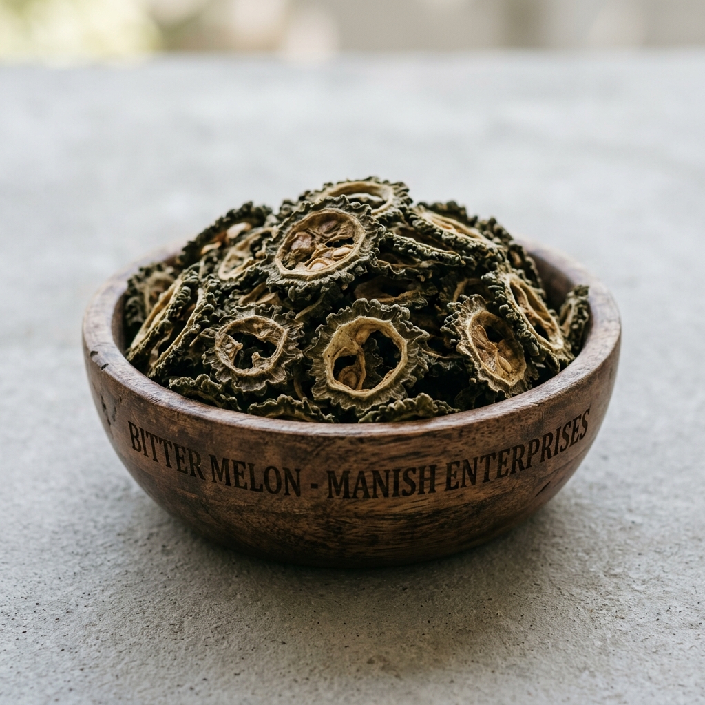 Premium wholesale Dried Karela bitter gourd ring slices Neemuch Manish Enterprises